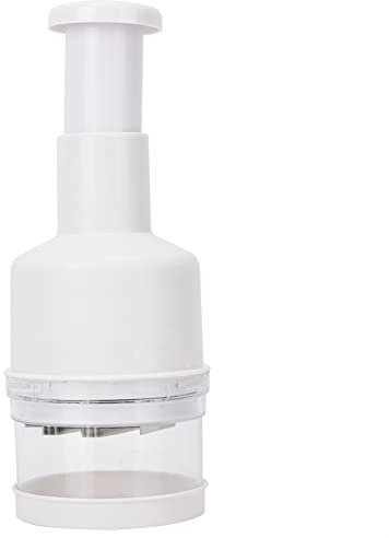 Natudeco Hachoir à Ail Manuel De Cuisine, Presse à Main, Hachoir à Légumes, Mini Oignons, éplucheur De Cuisine, Outils pour Oignons, Ail, Noix, Salades De Légumes(Blanc)