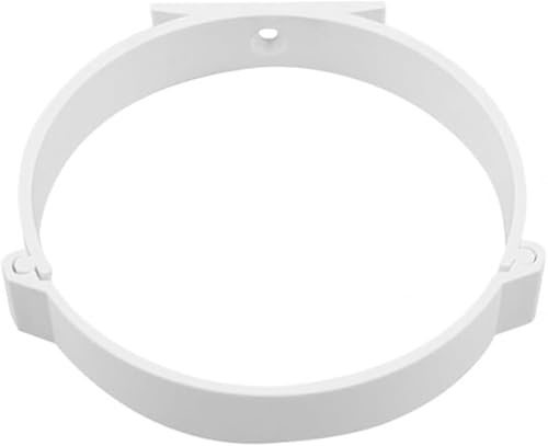 Rohrschelle Rohrhalter 2 Stück Ø 100 mm Befestigung für Lüftungsrohr Rundrohr Rundkanal PVC Rohr für Entlüftungssystems z. B in Küche, Bad, WC - 1 Paar