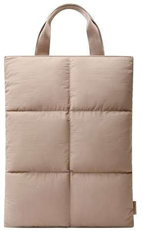 Comfyable Puffy Laptop Sleeve 15 16 Inch, Quilted Puffer Laptop Carrying Case with Handle, Pillow Case Compatible for MacBook Air 15 M4 2025 & MacBook Pro 16 2024, Puff Cover