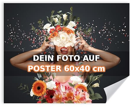 GP TONER Individuelle Poster-Drucke mit Wunschmotiv personalisiertes Foto zum Posterdruck Wandkunst Poster zu Hause Druck viele Größen Personalisierbares Geschenk 60x40cm