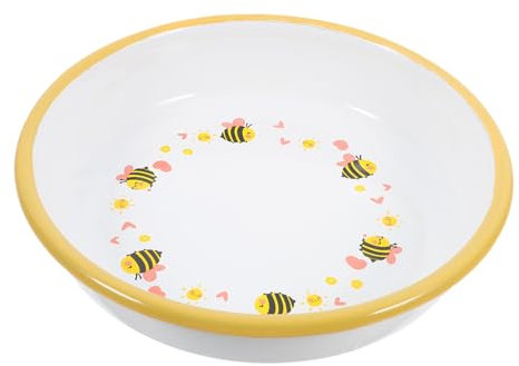 PRETYZOOM Plato Para Cenar Cuenco Esmaltado Para Cuenco Esmaltado Para Masa Madre Para Servir Sopa La Mesa De Comedor