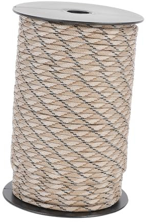 UKCOCO 1rollo Cuerda De Rescate Trenzada para Montañismo y Camping Accesorio Resistente y Duradero para Actividades Al Aire