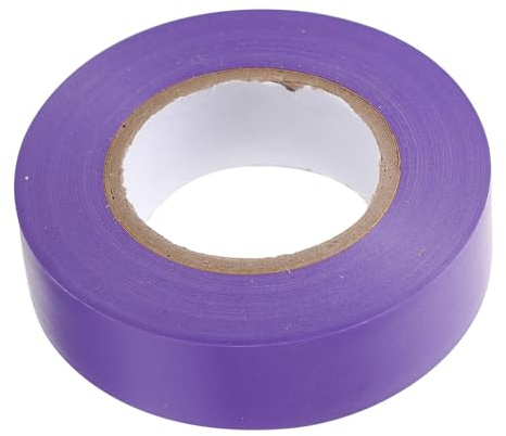 CONGARTENO Cinta Aislante Eléctrica Morada Autoadhesiva Soporte Pvc 19mm x 20m Resistente Fuego Humedad Frío Para Cables Reparación Uso Eléctrico