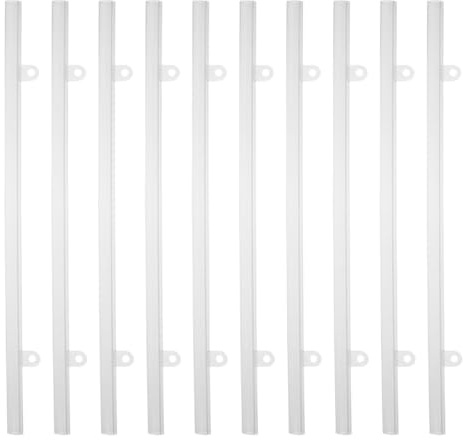 Veemoon 10Pcs 30Cm PVC Poster Hanging Rail Bars with Clips for Wall Maps Scrolls Banners Paintings Display in Offices and Classrooms