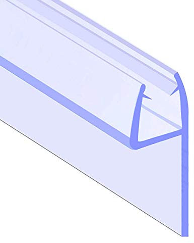 ECOSPA Rubber & Plastic Bath/Shower Screen Seal Strip for 4-6mm Glass Screens or Doors • Straight or Curved • Seals Gaps up to 29mm • Wing Length 30mm