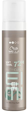 Wella Professionals Nutricurls Soft Twirl Curl Enhancing Light Hold Styling Foam with Anti-Frizz Effect, Voluminious, Defined and Touchable Waves, Hold Level 2, 200 ml