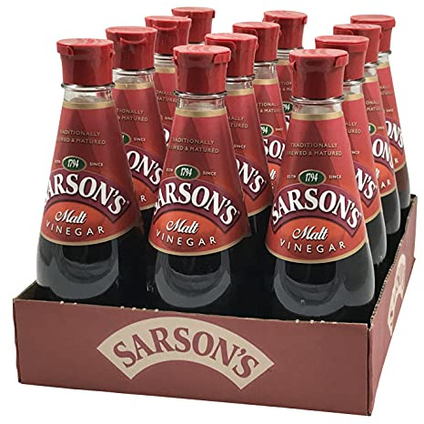 Sarsons Malt Vinegar Lot de 12 vinaigre de malt 250 ml