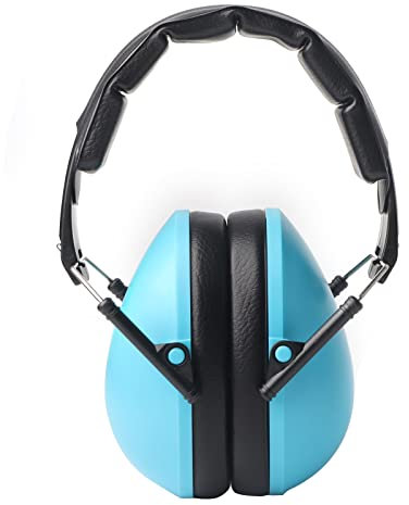 Protecci¨®n Auditiva, Protectores Auditivos Plegables NRR 30dB, Orejeras Reductoras de Ruido F¨¢ciles de Usar para Ni?os, Orejeras de Espuma ABS para Conciertos, Dormir, Estudiar, Jugar, Ni?os(Azul)