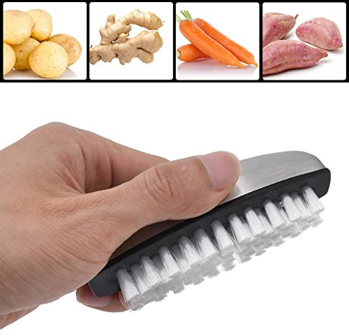 Küchen-Reinigungsbürste, Obst-Gemüse-Meeresfrüchte-Reinigungs-Bürste Hand- und Nagel-Bürste Schuh-Bürste Kartoffel-Rettich-Obst-Peeling-zu-Schlamm-Bürste Beseitigung von Gerüchen Edelstahl-Griff
