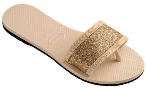 Havaianas - You Angra Glitter, Sandali Glitterati Con Cinturino Largo, Comodi, Eleganti E Resistenti, Per Donna