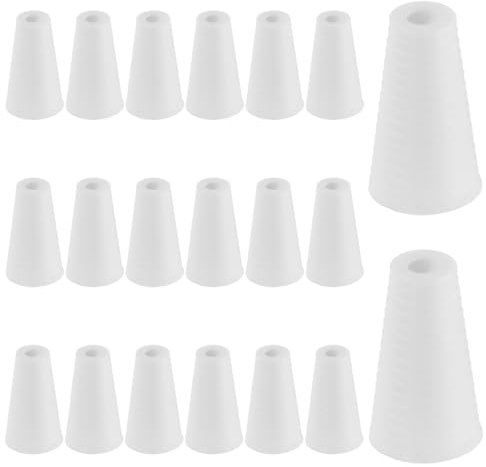 PATIKIL Jalousie Zug Kordel Knöpfe 20stk Plastik Fenster Jalousie Kordel Knöpfe Tropfen Zieh Ende für Vorhang Basteln Kordel Quasten Fenster Dekor Römische Rollos Zug Kordeln Weiß