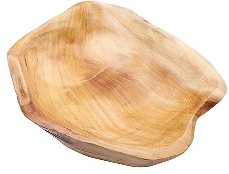 SHOWERORO Plateau De Service Bois Naturel Plat à Fruits Décoratif Irregulier Pour Cuisine Et Salon Art Table Pratique Et Élégant Pour Offrir