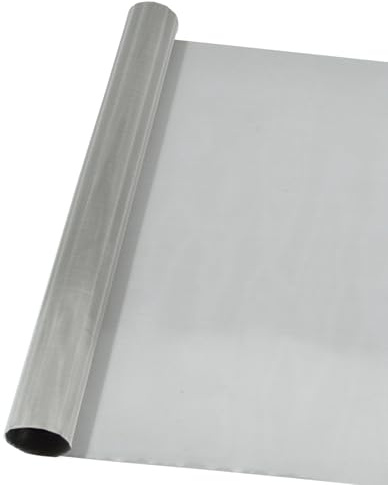 YAGJIA Trådgaller, finmaskigt 30 cm x 120 cm (120 nät), insektsnät metallgaller rostfritt stål 304, trådnät i rostfritt stål, nätnät för filtersil blad filtreringstrasa