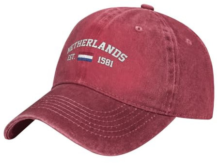 Niederlande Flagge Baumwolle Unisex Angeln Hüte Baumwolle Hysteresenkappe Vintage Hip-Hop-Hut Für Kletter Draussen Wander