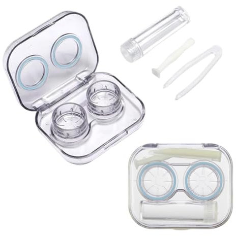 HABNI 1 Pezzi Contenitore Lenti A Contatto,Porta Lenti A Contatto Da Viaggio,Ventosa Lenti A Contatto,Portalenti Per Lenti A Contatto,Custodia Lenti A Contatto,Per Uscite Giornaliere