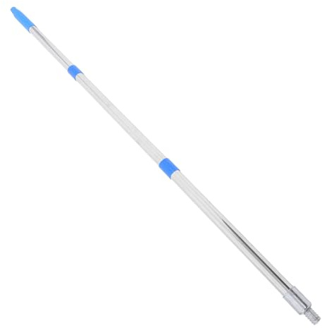 NIYANGLE Rallonge de Manche à Rouleau de Peinture en Alliage D'aluminium Bleu, 3 Sections Filetées, Tube 25 Mm en Acier Inoxydable 201, Extension pour Travaux en Hauteur et Rénovation