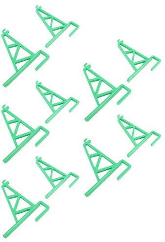 Xiuganpo Outil Apicole Léger, Cadre de Ruche, Cintre en Plastique, Fournitures pour Apiculteurs Agricoles, 10 Pièces (Green)