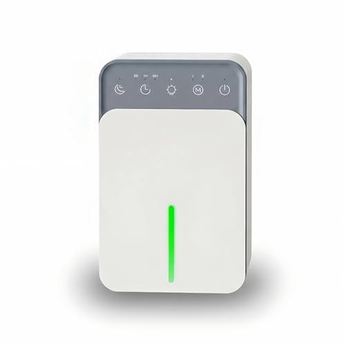 Pequeño Deshumidificador Silencioso, 1200ML Deshumificadores de Humedad Desumidifador Dehumidifier Electrico Deshumificador de Humedad Desumificadores para la Interior Baño Armario Habitacion