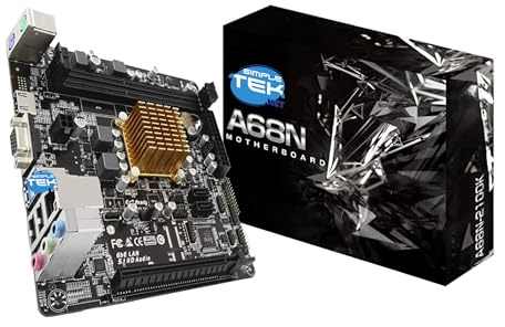 SIMPLETEK - Scheda Madre Mini-ITX con Processore Dual-Core Integrato - Supporto DDR3L - Ideale per NAS e Sistemi Legacy
