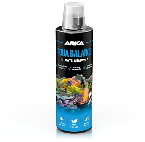 Nitratentferner Aquarium 473 ml - Aqua Balance für stabile Wasserqualität | Bakterienmischung, Nitratabbau, gegen Nitrat, Algen, Trübung, stabilisiert Wasserwerte, klares Wasser, Süßwasser Meerwasser