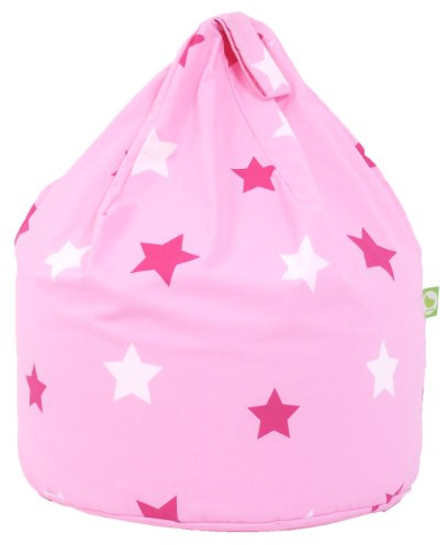BeanLazy Cotton Pink Stars Bean Bag Child Size