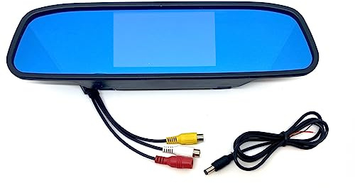 Dolphin Automotive Mirror Mounted Monitor For Car Van Lorry Clip Rearview Reversing Camera TFT LCD 4.3 Clip Over (4.3 Mirror Monitor)