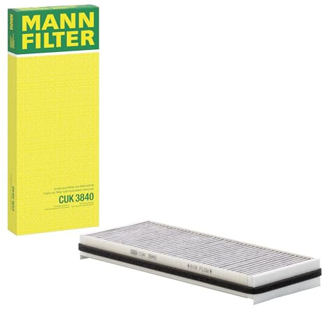 MANN-FILTER, CUK 3840 Innenraumfilter, mit Aktivkohle | Für PKW, Staub- und Pollenfiltration, Geruchsreduzierung, Echte OE-Technologie