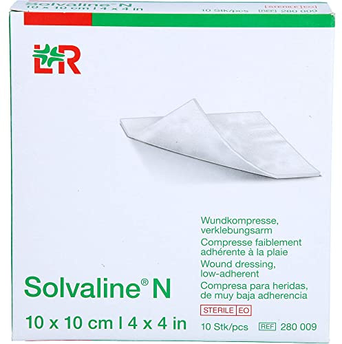 SOLVALINE N Kompressen 10x10 cm steril 10 St