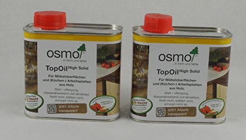Osmo Spar-Set 2x TopOil Akazie 500ml, optimale Oberflächenbehandlung