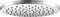 Cornat Classic TECBW3400 Shower Head 225 mm Head Diameter 1 Jet Type with Ball Joint and Anti-Limescale Nozzle Chrome-Plated Rain Shower/Built-in Shower Head/Shower Head