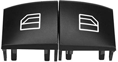 Fydun Cubierta de Interruptor de Ventana Maestra, 2 Pcs Para ML GL R Clase 2005-2012, Reemplazo Directo, Diseño Preciso, Material ABS, No Se Desvanece