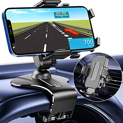Kfz Handyhalterung Auto Lüftung & Armaturenbrett, 3 in 1 Universal Handy Halterung Auto, 360°Drehung Handyhalter Auto Handyhalterung Smartphone Auto Zubehör für iPhone Samsung Huawei Xiaomi usw