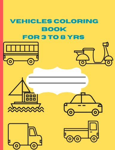 VEHICLES COLORING BOOK
