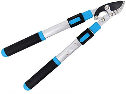 TONZN Podadoras de derivación retráctiles para jardín con Cuchillas de Acero de Alto Carbono SK5 para triturar Ramas Gruesas retráctiles con Mango Ligero