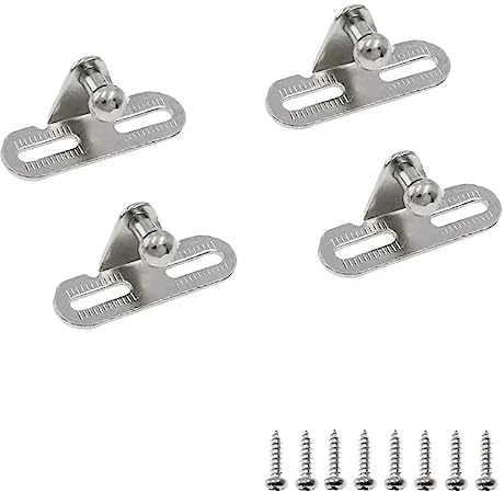 10 mm Kugelbolzen und Schrauben, Gasdruckfedern, Halterungen für Hebeklammern, Gasdruckfedern, Gasfedern, Streben, L-Typ (4 Stück)