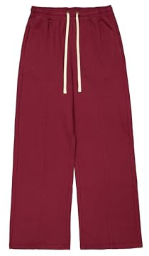 Champion Legacy Vintage Wash W (117638) - Nano-Fleece Wide Leg Pantalones de chándal, Rojo, M Mujer FW24, Rumba Roja (Rur), M