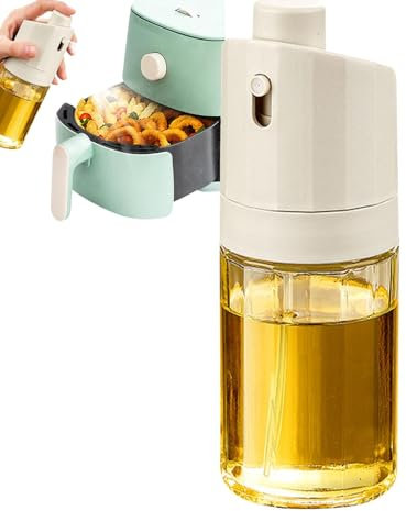 Rurunklee Botella pulverizadora para aceite comestible, pulverizador de aceite comestible, botella dispensador de aceite de oliva de 230 ml – Botella pulverizadora de aceite de oliva rellenable,