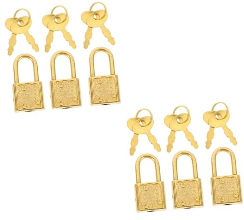 TOYANDONA 6sets Vintage Style Small Padlock Lock Latch for Jewelry Box Small Combination Padlock Box