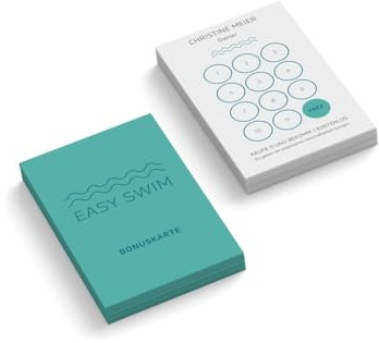 Bonuskarten personalisiert | Schwimmbad | 2-seitig | Hochformat | Menge + Farbe zur Auswahl | Treuekarten | Stempelkarten | Massage | Physiotherapie | Wellness (Cyan, 1000 Stück)
