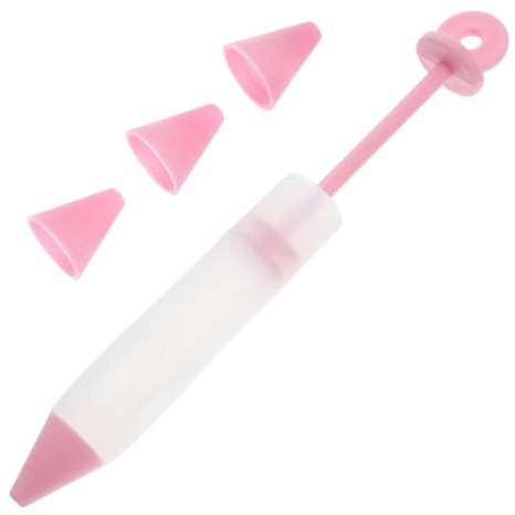 HOLIDYOYO 1set Penne Decoratrici Silicone Per Dolci Beccucci Variabili Per Decorare Torte Biscotti e Dessert Utensili Per e Decorazioni Cioccolato Rosa