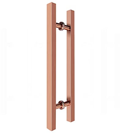 Paroi de Douche, Verre, Bureau Coulissant, Barre d'appui de Remplacement en Acier Inoxydable pour Porte en Verre (Couleur : Or Rose, Taille : 1 000 mm)