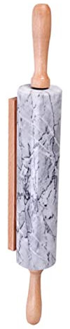 ULTECHNOVO Elegante Mattarello in Marmo Senza Con Manico in Legno Per La Cottura