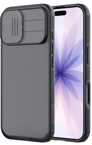 Nillkin für iPhone 17 Hülle mit Kameraschutz – Dünne TPU+PC Handyhülle, Stoßfest, Kratzfest, rutschfest, Langlebig, Unterstützt Kabelloses Laden –Transparent Schwarz
