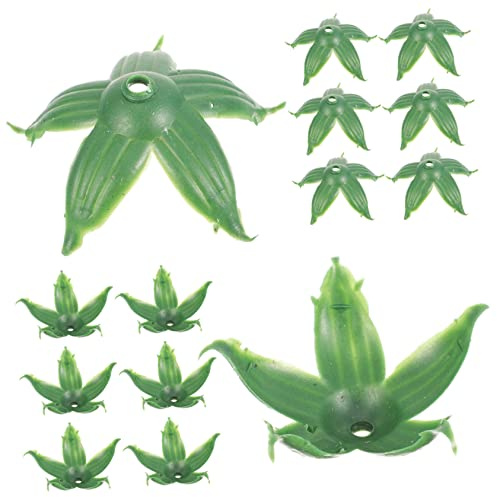 PRETYZOOM 120pièces Calices Fleurs Artificielles Plastique Sépales Légers Et Durables Accessoires DIY pour Création De Fleurs Décoration Maison