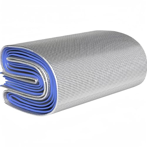 CEHJZQRPL Feuille de radiateur, réflecteur de chaleur, panneaux isolants à bulles thermiques de 11 mm, rouleau isolant en feuille d'aluminium à bulles(90 * 200cm(4mm))