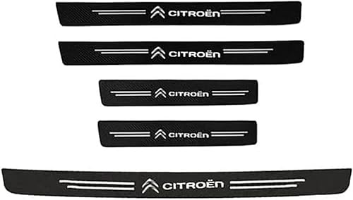 CWMLB 5 Voiture Protection Seuil de Porte pour Citroen C3 Aircross C4 Aircross C5 Aircross, Voiture Bandes de Protection Anti-Rayures Adhésives Seuil Protection de Coffre