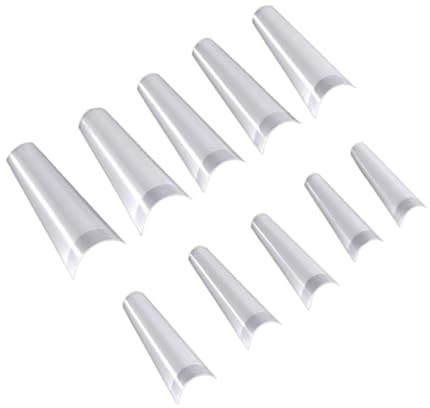VILLCASE 500 Pièces Carte de Présentation pour Ongles Blanc Palette de Conseils pour Ongles Pratique et Facile à Transporter Accessoires de Manucure pour Nail Art Display