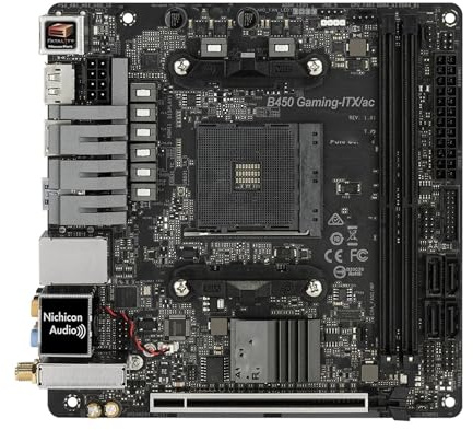 scheda madre Scheda madre Fit For ASRock B450 B450M Mini-ITX Fatal1ty Gaming-ITX/ac Socket AM4 supporta CPU Ryzen 5700, 1400, 4300, 5600 e 3700