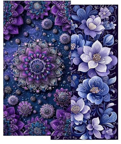 Telo Mare Grande 70x140 cm 2 Pezzi, Antisabbia Telo Mare Microfibra Viola, Asciugatura Rapida Asciugamano Microfibra, Asciugamani Palestra Donna Uomo, Teli Doccia Accessori Viaggio per Spiaggia -4674