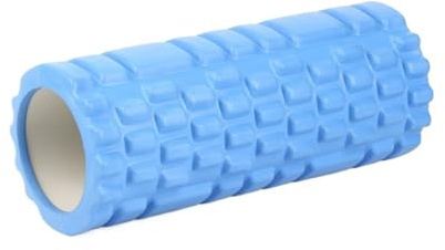 skumrulle 26/33 cm yoga spalt skum roller fitness rygg muskelmassage gym hem myofascial release rutnät kropp avkoppling för intensiv massage och muskelavslappning (B 30 x 9,5 cm)